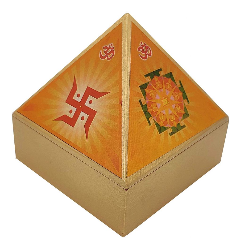 Vastu Wooden Pyramid Wish/Cash Box Divine Holistic Healings