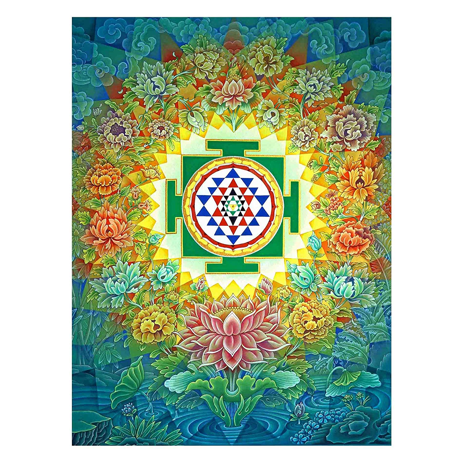 Yantra Mandala Painting – Sri Yantra Wallpaper Painting by Pieter  Weltevrede | Divine Holistic Healings