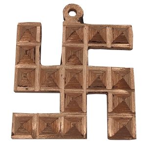 10 Copper Swastik Pyramid