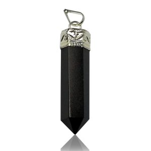 Black Tourmaline Pencil Pendant