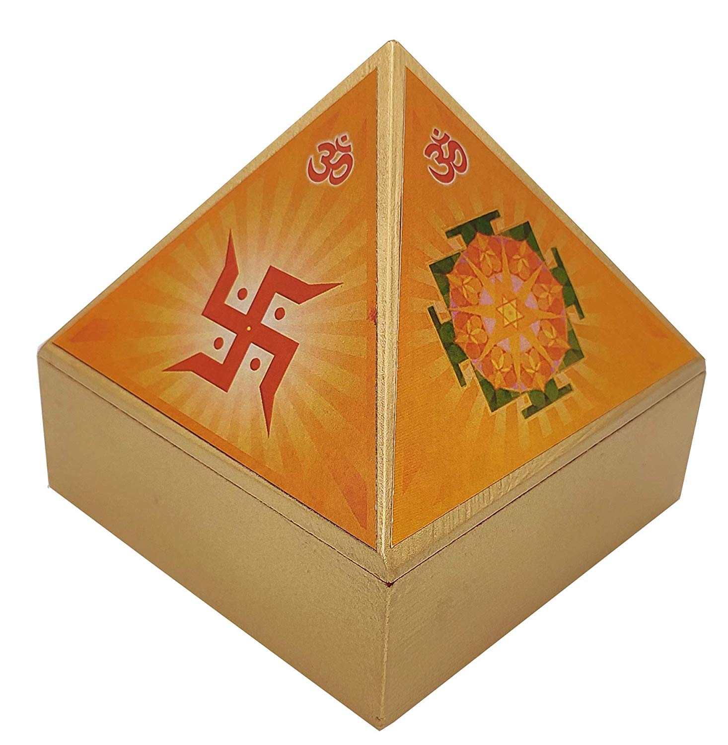 13 Vastu Wooden Pyramid Wish Cash Box